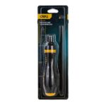 Двухсторонняя отвертка с трещеткой Deli DL626011 PH2+SL6x180мм, сталь CrV, длина 180-230мм, диаметр хвостовика 6,3мм — изображение 7
