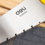 Ножовка по дереву Deli DL6845A 450мм, сталь 65Mn, шлифовка зубцов с 3-х сторон, рукоять из двухкомпонентного противоударного пластика — изображение 20
