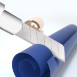Сменные лезвия для ножа Deli DL-DP092 9мм*10шт сталь 75#. 2-ступенчатое лезвие. 1 шт = набор из 10 лезвий — изображение 4