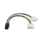 Переходник питания PCI-Express 6pin ExeGate EX-CC-PSU-6 (от 2х разъемов Molex (IDE) блока питания, 0,15м)