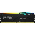 Модуль памяти Kingston 32GB DDR5 5600 FURY Beast Black RGB EXPO Non-ECC Unbuffered DIMM (Single Module) 2RX8 36-38-38 1.25V 288-pin 16Gbit