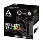 Вентилятор для процессора Arctic Cooling Вентилятор для процессора Arctic Freezer 36 A-RGB (Black) - Retail (Intel: LGA 1851, LGA 1700 AMD: AM5, AM4) (ACFRE00124A) — изображение 9