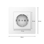 Умная встраиваемая Zigbee розетка Aqara Wall Outlet H2 EU — изображение 3