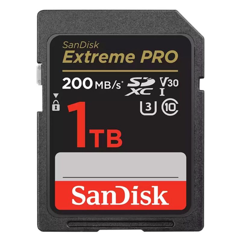 1419460 Карта памяти SanDisk Extreme Pro SD UHS I 1TB Card for 4K Video for DSLR and Mirrorless Cameras 200MB/s Read & 140MB/s Write — изображение 1