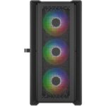 Корпус Powercase Корпус Powercase ByteFlow Micro Black, Tempered Glass, 4х 120mm ARGB fans, ARGB HUB, чёрный CAMBFB-A — изображение 3