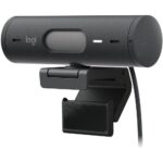 Вeб-камера Logitech Webcam BUSINESS BRIO 505 Graphite черная, автофокус, 4Мп, макс. разрешение 1080p/30fps/720p/60fps, угол обзора 90°/78°/65°, цифровой zoom 4x, USB-C 1.5м, шторка — изображение 2