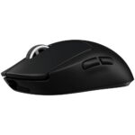 Мышь Logitech Мышь игровая Logitech G PRO X Superlight Black черная, беспроводная Lightspeed, cенсор Hero 25K 100-25600dpi, 5 кнопок, облегченная 63гр, правый хват — изображение 3
