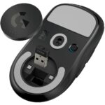 Мышь Logitech Мышь игровая Logitech G PRO X Superlight Black черная, беспроводная Lightspeed, cенсор Hero 25K 100-25600dpi, 5 кнопок, облегченная 63гр, правый хват — изображение 8