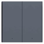 Выключатель двухклавишный Aqara Smart Wall Switch H1 EU (WS-EUK04 graphite) — изображение 2