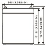 Аккумулятор WBR HRL1225W — изображение 3