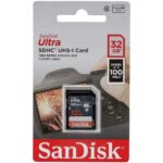 Карта памяти SanDisk Ultra 32GB SDHC Memory Card 100MB/s