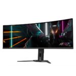 Монитор 49" Gigabyte AORUS CO49DQ-EK Gaming monitor Black (OLED, 5120x1440, HDMI+HDMI+DP+Type C, 0.03 ms, 178°/178°, 250 cd/m, 1500000:1, 2xUSB3.2, 144Hz, Curved) (20VM0-CO49DQBT-1EKR) — изображение 3