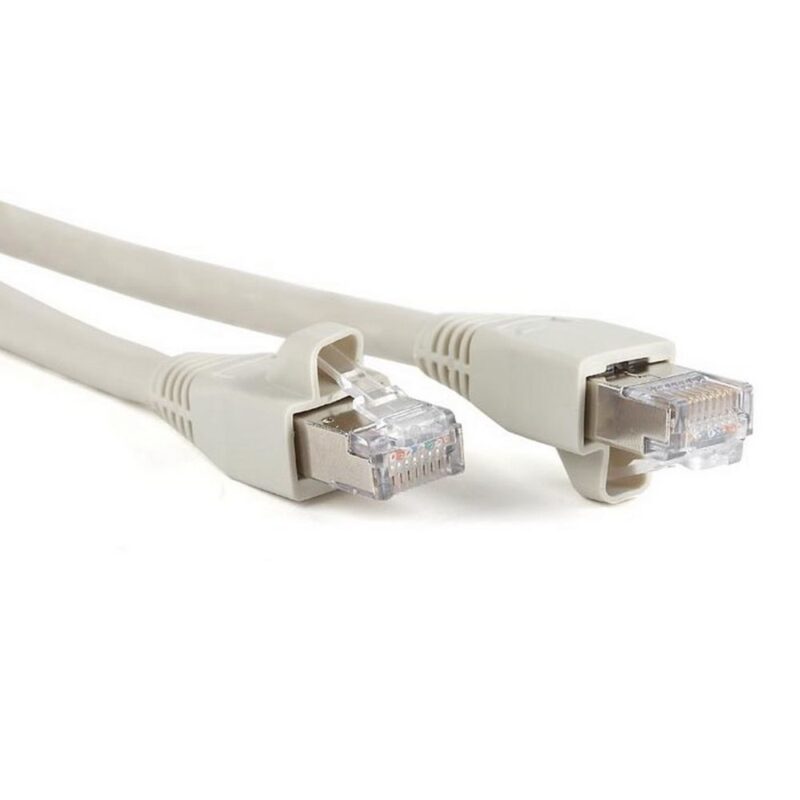 1442356 Кабельная сборка Hyperline PC-LPM-STP-RJ45-RJ45-C6a-2M-LSZH-GY Патч-корд F/UTP, экранированный, Cat.6a (100% Fluke Component Tested), LSZH, 2м, серый — изображение 1