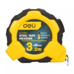 Рулетка Deli DL3795 3м*16мм, Автостоп, ударопрочный корпус, метрическая
