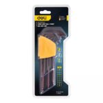 Набор шестигранных ключей с шаром удлиненных Deli DL230709G 9 шт S2, размеры 1,5,2,2,5,3,4,5,6,8,10мм, пластиковый держатель — изображение 3