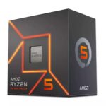 Центральный Процессор AMD RYZEN 5 7600 BOX (Raphael, 5nm, C6/T12, Base 3,8GHz, Turbo 5,1GHz, RDNA 2 Graphics, L3 32Mb, TDP 65W, SAM5)