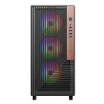 Корпус ACD ACD Citadel 101 ATX, Black, USB3.0*1 + USB2.0*2 + HD AUDIO, 1*12cm H1 argb fan at rear, 3*12cm H1 argb fas at front, TG — изображение 2