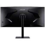 Монитор 34" ACER Nitro CZ342CURVbmiphuzx Black (Curved 1000R Black, 21:9, VA, 3440x1440, 1 / 0,5ms, 300cd, 180Hz, 1xHDMI(2.0) + 1xDP(1.4) + 1xType-C(65W) + Audio out + USB2.0+USB-B (2up 2down), Speakers 3Wx2, FreeSync Premium, HDR 10, H.Adj. 110, Delta E<2) — изображение 4