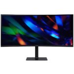 Монитор 34" ACER Nitro CZ342CURVbmiphuzx Black (Curved 1000R Black, 21:9, VA, 3440x1440, 1 / 0,5ms, 300cd, 180Hz, 1xHDMI(2.0) + 1xDP(1.4) + 1xType-C(65W) + Audio out + USB2.0+USB-B (2up 2down), Speakers 3Wx2, FreeSync Premium, HDR 10, H.Adj. 110, Delta E<2)