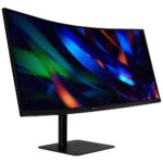 Монитор 34" ACER Nitro CZ342CURVbmiphuzx Black (Curved 1000R Black, 21:9, VA, 3440x1440, 1 / 0,5ms, 300cd, 180Hz, 1xHDMI(2.0) + 1xDP(1.4) + 1xType-C(65W) + Audio out + USB2.0+USB-B (2up 2down), Speakers 3Wx2, FreeSync Premium, HDR 10, H.Adj. 110, Delta E<2) — изображение 2