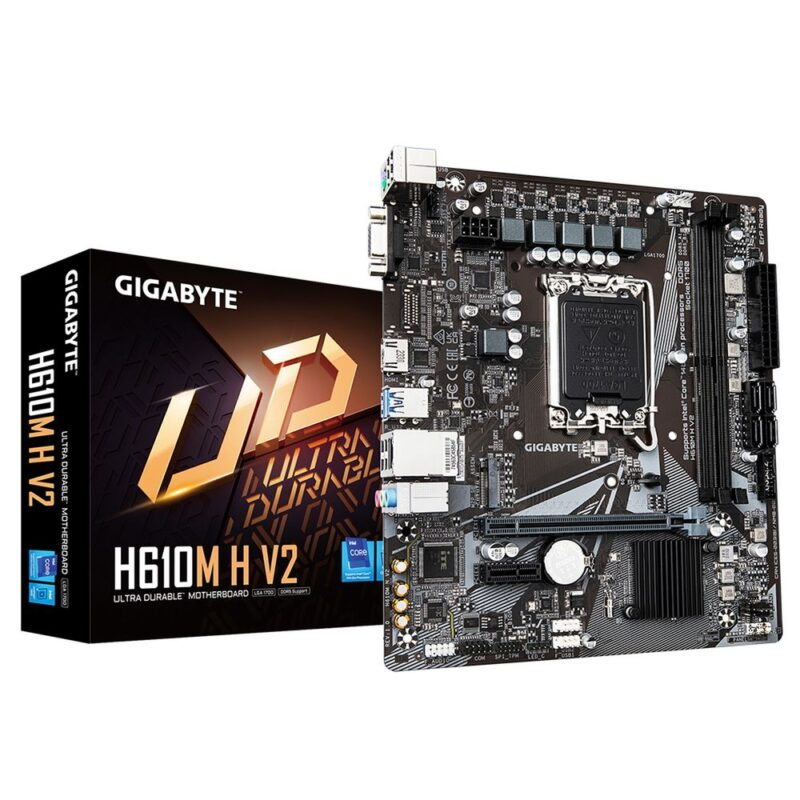 1496632 Материнская плата Gigabyte H610M H V2, RTL — изображение 1