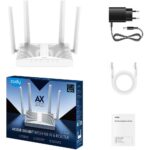 Маршрутизатор CUDY AX3000 Gigabit Wi-Fi 6 Mesh Router Dual Band Mesh Router, Chipset MT7981BA+MT7976CN+MT7531AE, 802.11ax/ac/a/b/g/n, 2402Mbps at 5GHz + 574Mbps at 2.4GHz, 5 x 10/100/1000Mbps Ports, 4 x 5dBi fixed antennas, WiFi router/AP/ Repeater/WISP Mode, PPTP/L2TP/OpenVPN/WireGuard — изображение 2