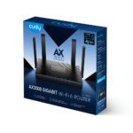 Маршрутизатор CUDY AX3000 Gigabit Wi-Fi 6 Mesh Router Dual Band, Chipset MT7981BA+MT7976CN+MT7531AE, 802.11ax/ac/a/b/g/n, 2402Mbps at 5GHz + 574Mbps at 2.4GHz, 4 10/100/1000Mbps Ports, 4 x 5dBi fixed antennas, WiFi router/AP/ Repeater/WISP Mode, PPTP/L2TP/OpenVPN/WireGuard, — изображение 6