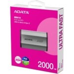 Твердотельный накопитель SSD ADATA 2TB SD810 SD810-2000G-CSG USB 3.2 Gen 2x2 Type-C,2000/2000 — изображение 6