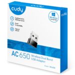 Адаптер беспроводной связи (Wi-Fi) CUDY AC650 Wi-Fi Mini USB Adapter 650Mbps Wi-Fi USB Adapter, Mini Size, 433Mbps at 5GHz + 200Mbps at 2.4GHz, Nano Size, USB 2.0 — изображение 5