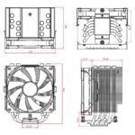 Вентилятор Cooler ID-Cooling SE-226-XT Black 250W/ PWM/ all Intel /AMD/ no LED/ Screws Bad Pack — изображение 6