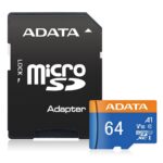 Карта памяти ADATA microSDXC 64GB ADATA Premier Memory Card AUSDX64GUICL10A1-RA1 UHS-I Class 10/V10 A1, 100/25 MB/s, AUSDX64GUICL10A1-RA1 Adapter, -25°C + 85°C, RTL (461933) — изображение 2