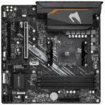 Материнская плата Gigabyte B550M AORUS ELITE, Socket AM4, AMD B550, 4xDDR4-3200, DVI-D+HDMI, 2xPCI-Ex16, 1xPCI-Ex1, 4xSATA3(RAID 0/1/10), 2xM.2, 8 Ch Audio, GLan, (4+2)xUSB2.0, (4+2)xUSB3.2, 1xPS/2, mATX, RTL {10} (809546) — изображение 7