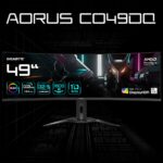 Монитор 49" Gigabyte AORUS CO49DQ-EK Gaming monitor Black (OLED, 5120x1440, HDMI+HDMI+DP+Type C, 0.03 ms, 178°/178°, 250 cd/m, 1500000:1, 2xUSB3.2, 144Hz, Curved) (20VM0-CO49DQBT-1EKR) — изображение 10
