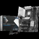 Материнская плата MSI PRO B860-P WIFI B860, LGA1851, 4*DDR5, 4*PCIEx16, 3*M.2, 1*TypeC, 2*USB3.2Gen2, 6*USB3.2Gen1, 8*USB2.0, 4*SATA3.0, 5G, Type-C(DP), DP, HDMI, ATX, RTL