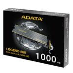 Твердотельный накопитель SSD ADATA M.2 2280 1TB LEGEND 860 PCI-E 4.0x4,R:6000/ W:4000MB/s — изображение 7