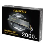 Твердотельный накопитель SSD ADATA M.2 2280 2TB LEGEND 860 PCI-E 4.0 x4 R:6000/ W:5000MB/s — изображение 7
