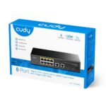 Коммутатор CUDY 8-Port Gigabit PoE+ Switch with 2 Gigabit Uplink ports and 2 Gigabit SFP slot 120W 8-10/100/1000 BASE-T Gigabit ports,2-Port 10/100/1000 BASE-T Gigabit Uplink ports, 2-1000 BASE-X SFP Slot, 8-port IEEE 802.3at PoE+ Injector, Supports PoE power up to 30W for each PoE port, Extend Mode (Port#7 and #8 support transmit distance up to 250m at — изображение 5