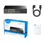 Коммутатор CUDY 8-Port Gigabit PoE+ Switch with 2 Gigabit Uplink ports and 2 Gigabit SFP slot 120W 8-10/100/1000 BASE-T Gigabit ports,2-Port 10/100/1000 BASE-T Gigabit Uplink ports, 2-1000 BASE-X SFP Slot, 8-port IEEE 802.3at PoE+ Injector, Supports PoE power up to 30W for each PoE port, Extend Mode (Port#7 and #8 support transmit distance up to 250m at — изображение 4