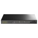 Коммутатор CUDY GS2024S2 24-Port Layer 2 Managed Gigabit Switch with 4 Gigabit SFP Slots 24-Port Layer 2 Managed 10/100/1000M Switch, 24 Gigabit Ethernet ports + 4 Gigabit SFP ports + 1 management port, backplane bandwidth 56Gbps, Layer 2 network management function, support routing, DHCP, VLAN, MAC address, ACL access control, QOS, multicast, — изображение 2