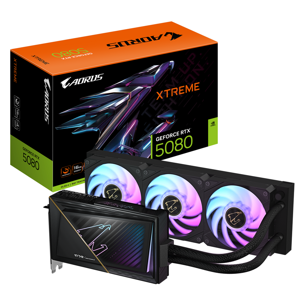 1551408 Видеокарта Gigabyte Bad Pack RTX5080 XTREME WATERFORCE 16GB GDDR7 256bit 3xDP HDMI LIQUID RTL bp — изображение 1