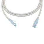Кабельная сборка Hyperline PC-LPM-UTP-RJ45-RJ45-C6-2M-LSZH-GY Патч-корд U/UTP, Cat.6 (100% Fluke Component Tested), LSZH, 2м, серый — изображение 2