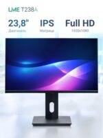 Монитор Lime Bad Pack 23.8" T238A Black (IPS, 1920x1080, HDMI+DP+USB+Audio out +DC, 5 ms, 178°/178°, 250 cd/m, 1000:1 (100M:1), 144Hz, Pivot, Flat) — изображение 10