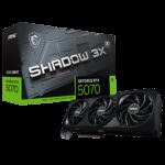 Видеокарта MSI RTX5070 SHADOW 3X OC 12GB GDDR7 192bit 3xDP HDMI 3FAN RTL