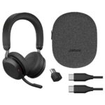 Беспроводная гарнитура Jabra Evolve2 75,Link380c MS Stereo Black (PN:27599-999-899) — изображение 3