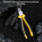 Диагональные бокорезы Deli DL0201 160мм, двухкомпонентная прорезиненная рукоять — изображение 5