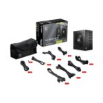 Блок питания ПК MSI MAG A750GL PCIE5 EU, 750W, Fully-Modular, 80 Plus Gold, Color Box, Pallet packing,7Y Warranty, ATX 3.1, PCIE5.1 — изображение 6