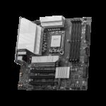 Материнская плата MSI PRO B860M-A WIFI B860, LGA1851, 4*DDR5, 4*PCIEx16, 3*M.2, 2*TypeC, 1*USB3.2Gen2, 6*USB3.2Gen1, 6*USB2.0, 4*SATA3.0, 5G, Type-C(DP), DP, HDMI, M-ATX, RTL — изображение 3