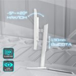 Монитор 27" Gigabyte M27QA EK ICE White (IPS, 2560 x 1440, 180Hz, 1мс, 350cd/m, 1000:1, 2xHDMI-2.1, DP-1.4, 3xUSB3.2, USB Type-C ) — изображение 14
