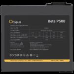 Блок питания PSU Ocypus Beta P500 [P500-ND] 500W / APFC / TW capacitors — изображение 5