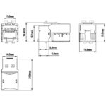 Вставка Hyperline KJ9-8P8C-C5e-90-WH Вставка Keystone Jack RJ-45 (8P8C), категория 5e, белая — изображение 3